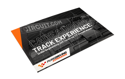 voorbeeld van een track experience cadeaubon