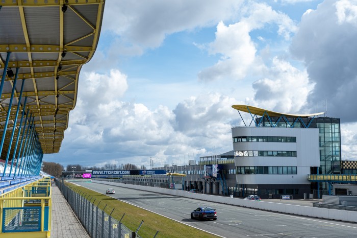 Decoratieve achtergrond afbeelding van het TT Circuit Assen